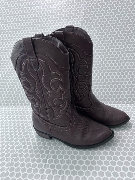 Cat & Jack Other - Girls Western Boots in Dark Brown.  Size 3 Cat & Jack
